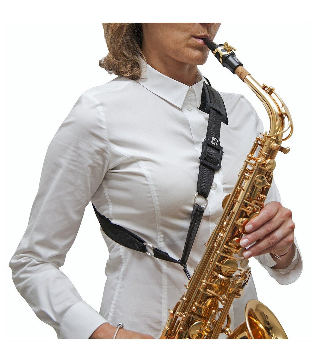 MILISTEN Leather Saxophone Strap - Adjustable Shoulder Strap For Alto Tenor Baritone Sax