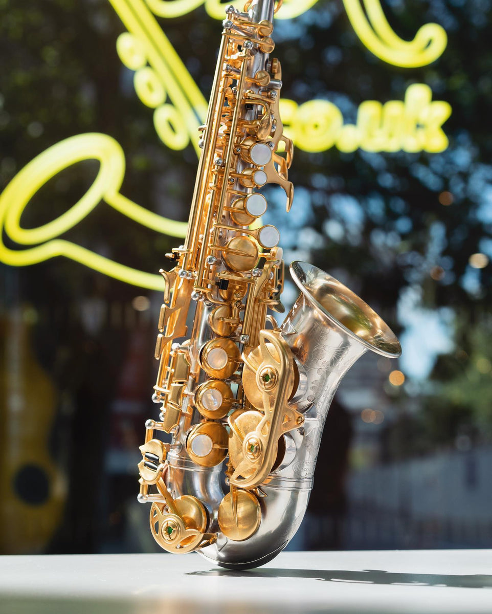 Rampone & Cazzani R1 Jazz Curved Soprano - Silver plated with gold