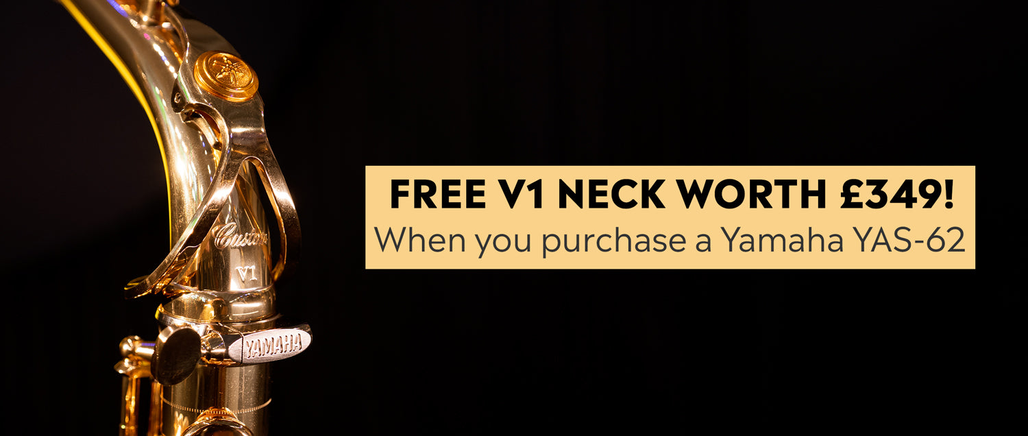 SAX Exclusive: Free V1 Neck Worth £349 With Yamaha YAS-62 Alto Sax!