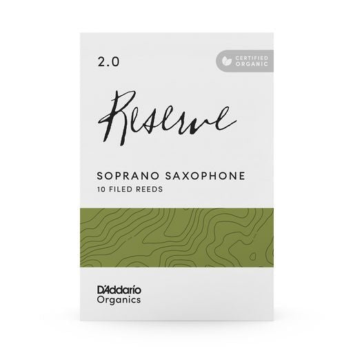 D'Addario Organic Reserve - Soprano Reeds - Box of 10 - Half Price - SAX