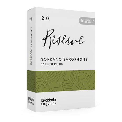 D'Addario Organic Reserve - Soprano Reeds - Box of 10 - Half Price - SAX