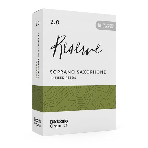D'Addario Organic Reserve - Soprano Saxophone Reeds - Box of 10 - SAX