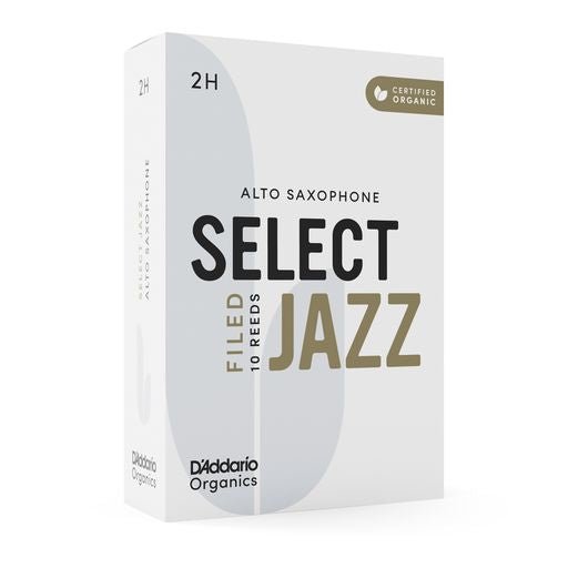 D'Addario Organic Select Jazz - Alto Saxophone Reeds - Box of 10 - SAX