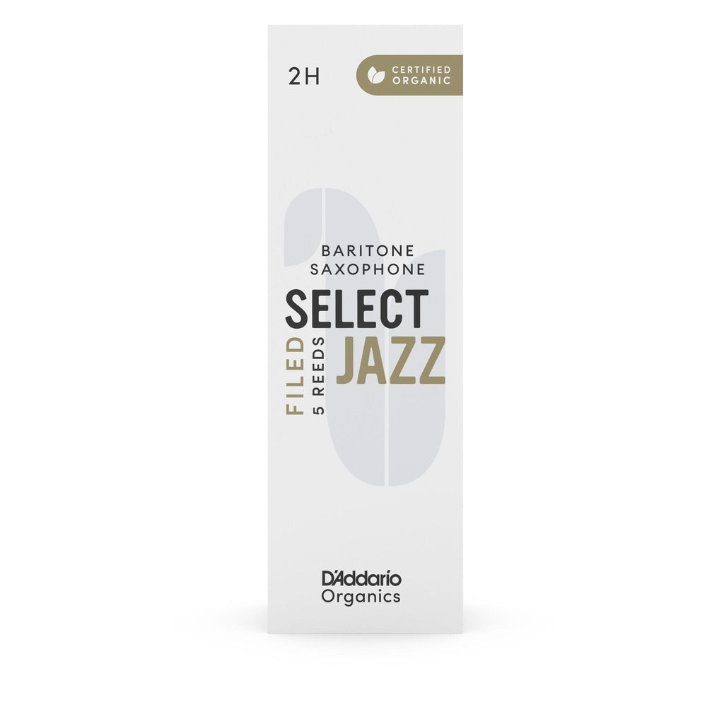 D'Addario Organic Select Jazz - Baritone Reeds - Box of 5 - Half Price - SAX