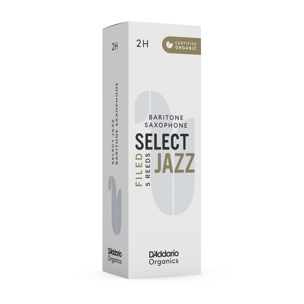 D'Addario Organic Select Jazz - Baritone Saxophone Reeds - Box of 5 - SAX