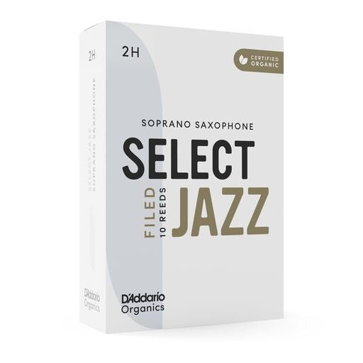 D'Addario Organic Select Jazz - Soprano Saxophone Reeds - Box of 10 - SAX