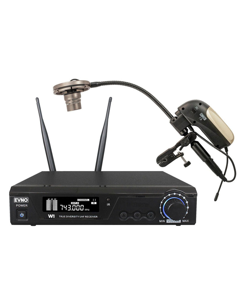 EVNO SX - W1 True Diversity Wireless Saxophone Microphone System - SAX