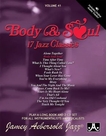 Jamey Aebersold Volume 041: Body & Soul - SAX