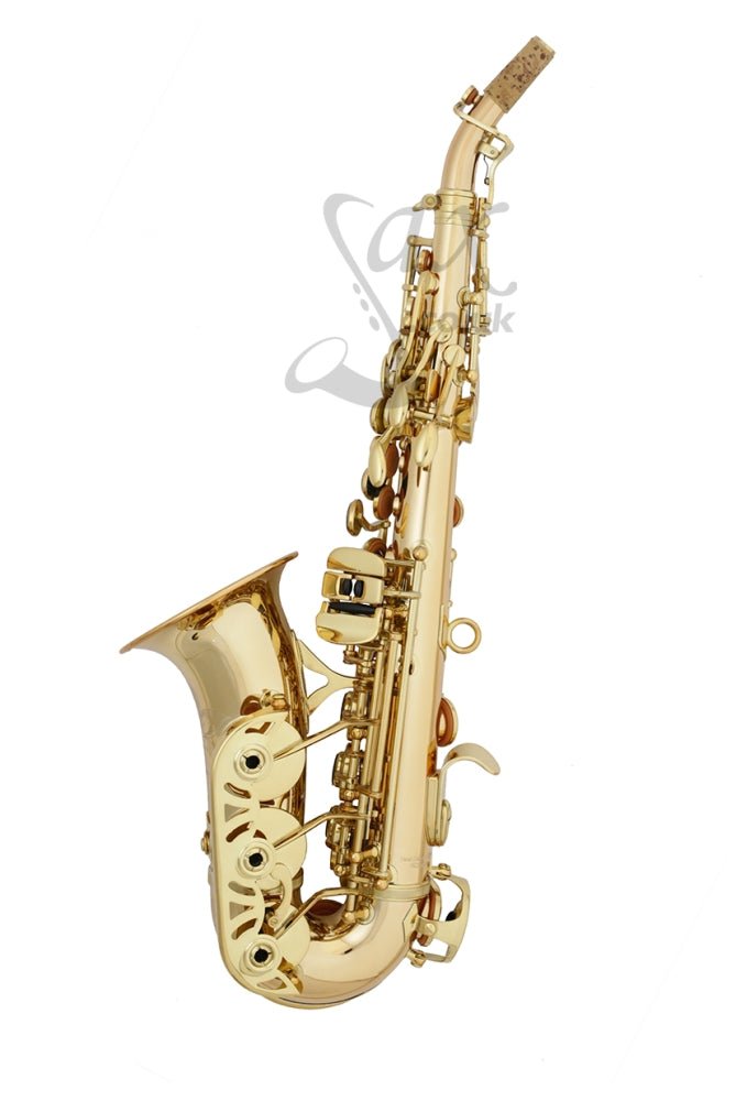 P Mauriat PMSS-2400 GL Curved Soprano Saxophone - Gold Lacquer - SAX