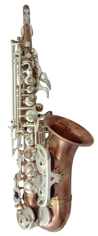 Rampone & Cazzani R1 Jazz Curved Soprano Saxophone - Copper - SAX