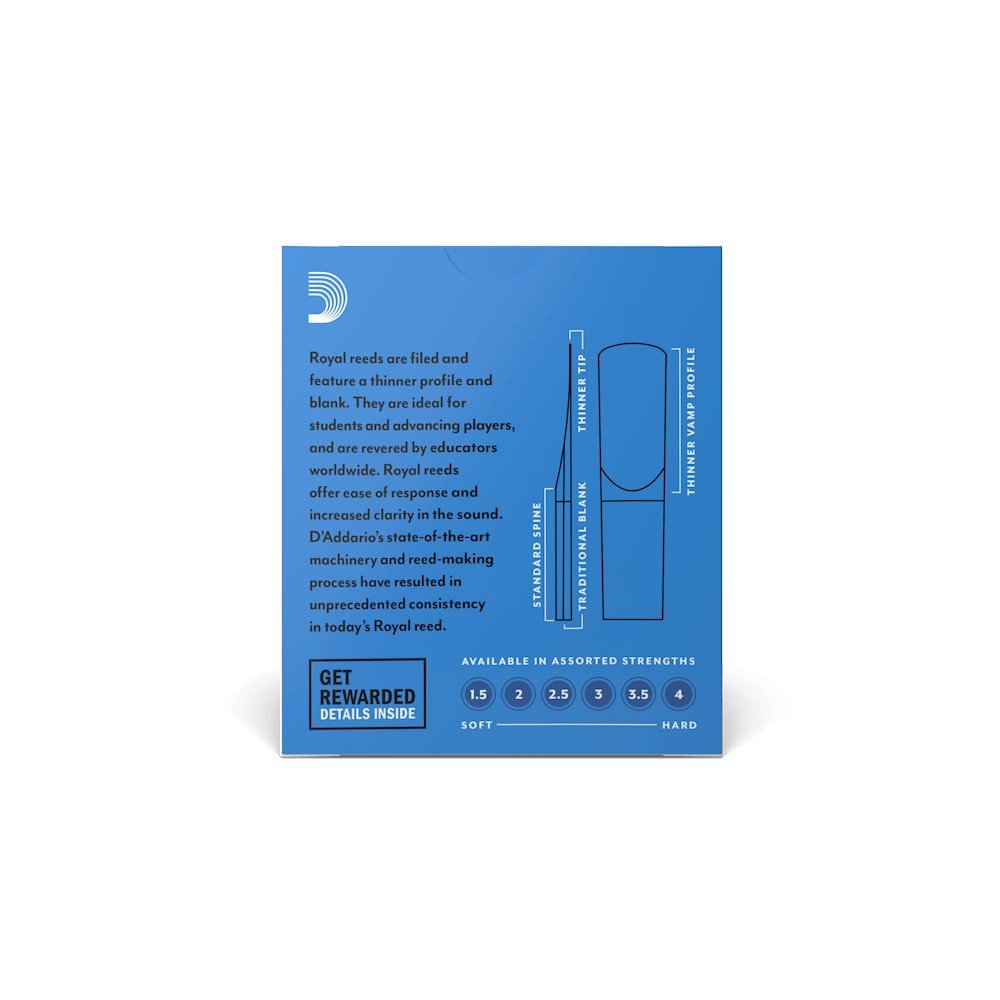 Royal by D'Addario - Soprano Reeds - Box of 10 - Half Price - SAX