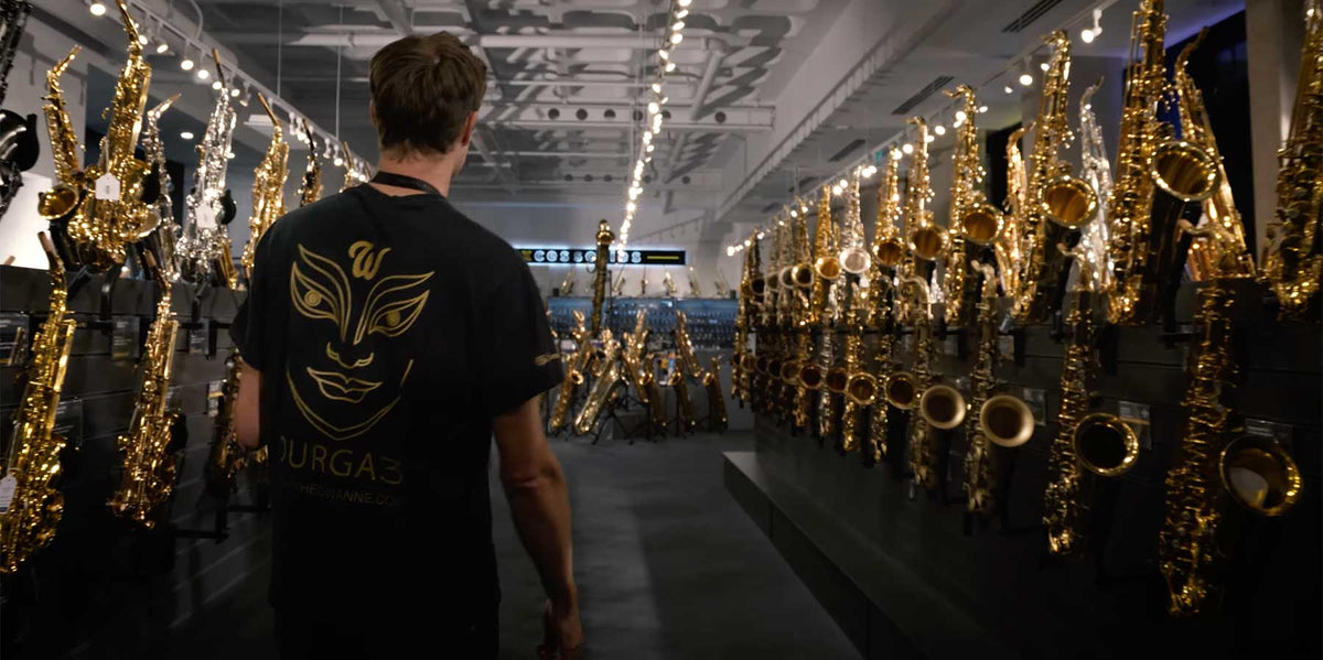 Inside the SAX saxophone specialist store