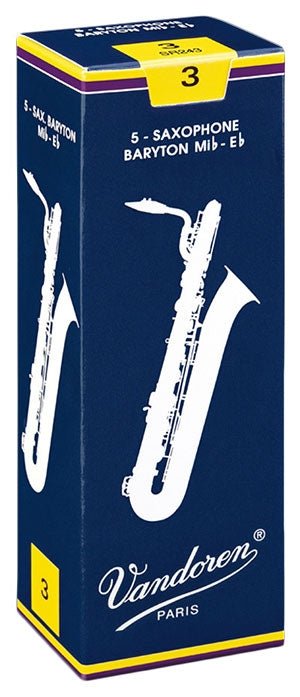 Vandoren Traditional - Baritone Saxophone Reeds - Box of 5 - SAX