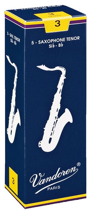 Vandoren Traditional - Tenor Saxophone Reeds - Box of 5 - SAX