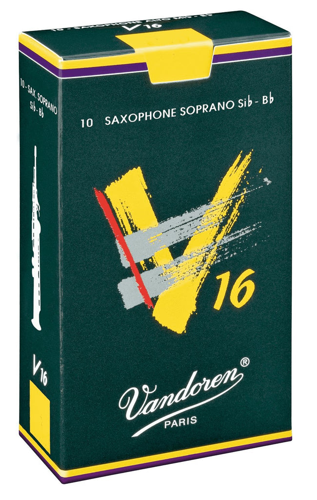 Vandoren V16 - Soprano Saxophone Reeds - Box of 10 - SAX