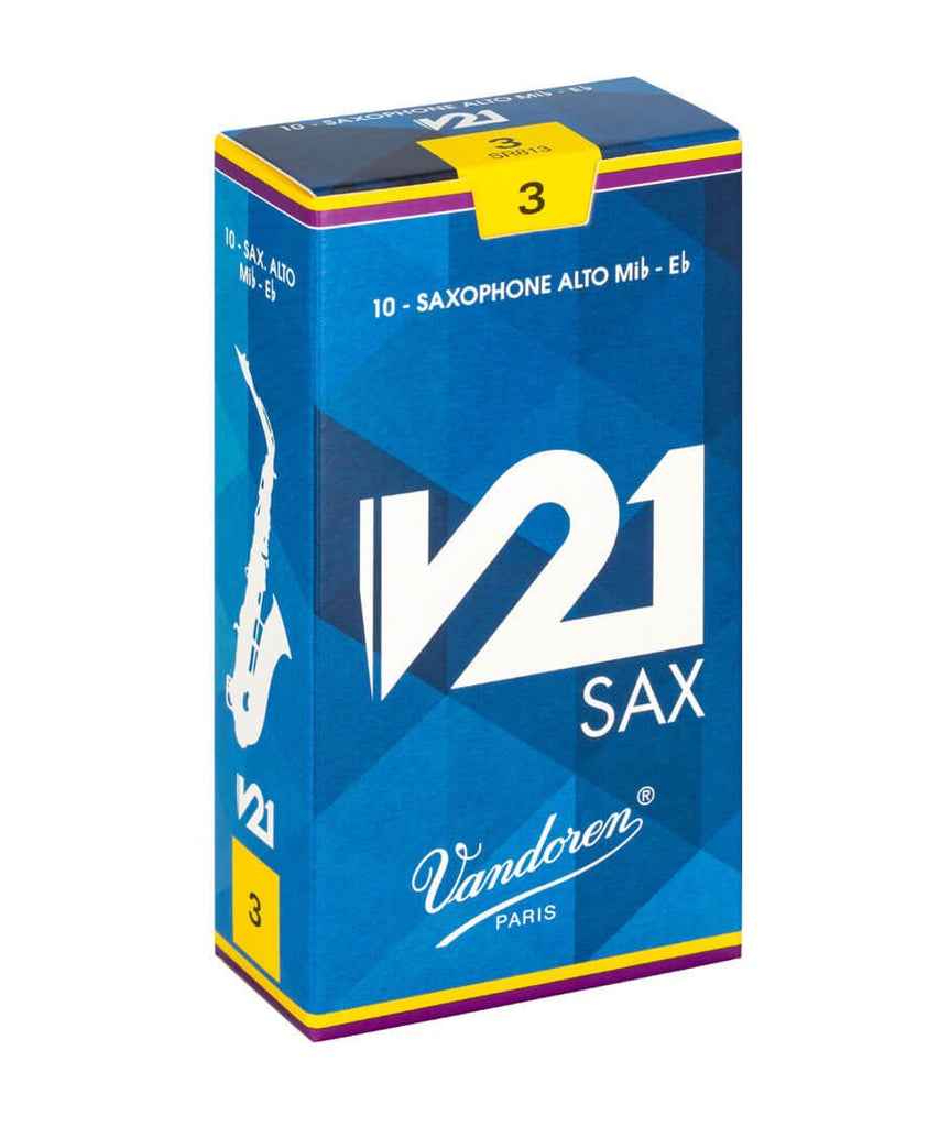 Vandoren V21 - Alto Saxophone Reeds - Box of 10 - SAX